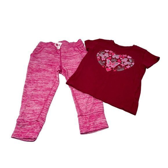 Girl's Clothes - Leggings & Shirts - 2 Outfits - Size 4 - Picture 3 of 7